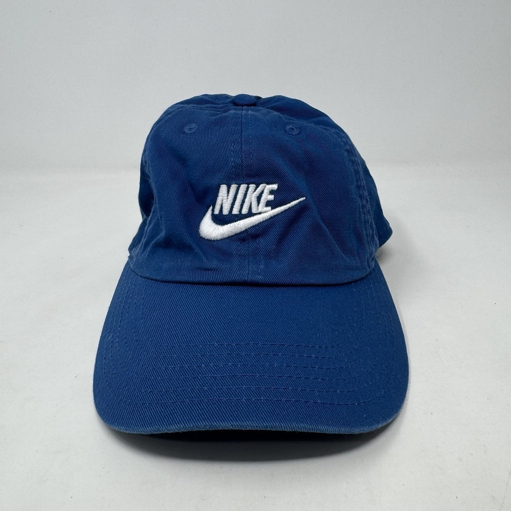 Nike Club Cap Futura Adjustable Strap Blue Low Crown Dad Hat Men's